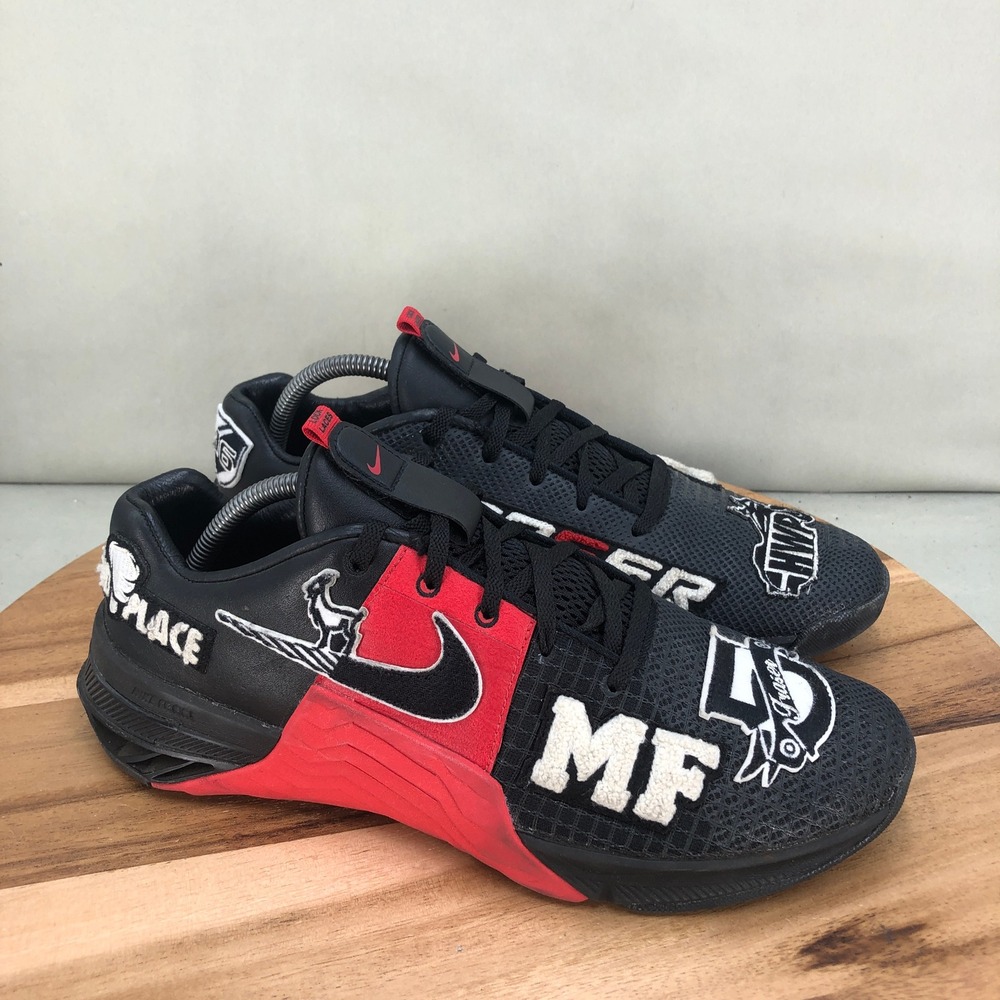 Nike Metcon 8 Mat Fraser HWPO Black Red Training Shoes DO9387-001 Mens 10.5